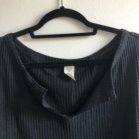Free People Dahlia Bell Sleeve Thermal in Black - Picture 4 of 5
